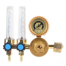 0.25MPa Argon Gas Pressure Reducer Regulator Double Gauge Meter Welding Accessory