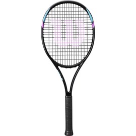 Wilson Six LV Tennis Racquet (4 1/8" Grip) Bundled with (1) Wilson Advantage 2.5 Tennis Backpack (Pink)
