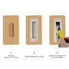 Malimali 6 Inch Recessed Finger Flush Pulls for Pocket Door