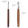 RUITOOL Marking Knife, Long‑Neck Thin Blade Scribing Tool with Dual Grooves for
