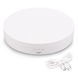 Turntable, 360° Electric Rotary Base, Adjustable Direction, Angle, High Speed Switching, Automatic Rotation Turntable, For Figures, Photography, Displays, Low Power Consumption, 7.7 inches (195 mm)