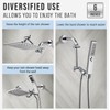 G-Promise Shower Head Extension Arm, Stainless Steel Adjustable Extender with