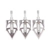 high.archery 3 Broadheads Steel Arrowheads Replaceable Silver Archery Outdoor Target