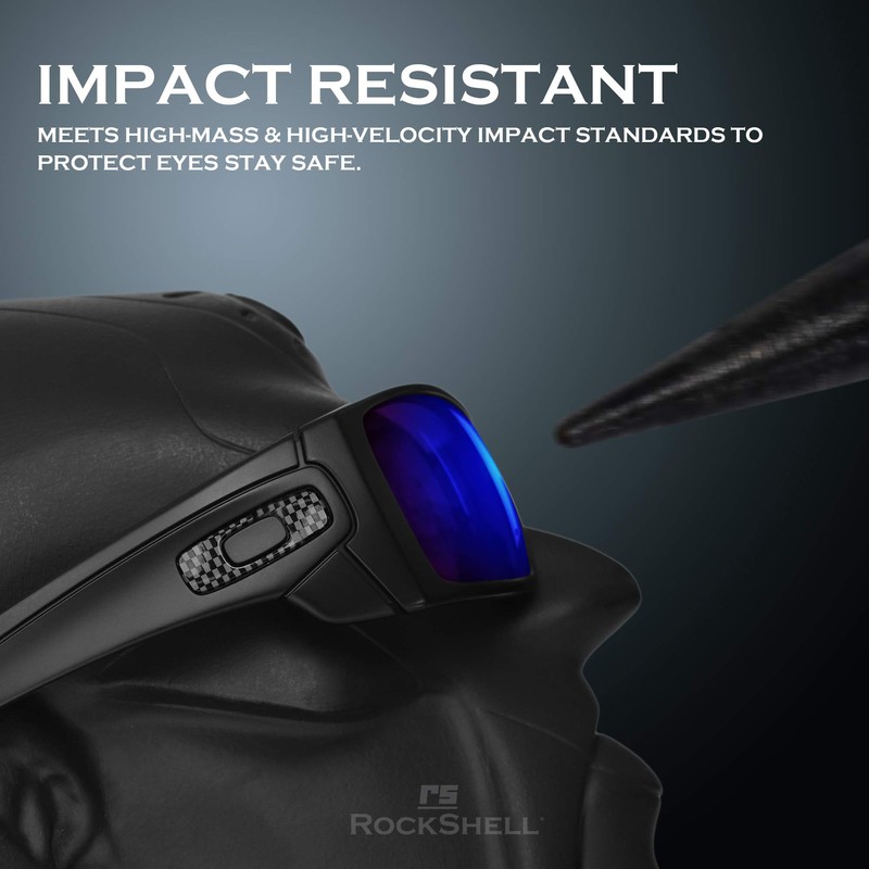 RockShell Polarized Lenses Replacement for Oakley Oil Rig Sunglasses -