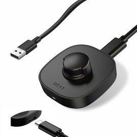 Charger for Oura Ring Gen3 - Size 8 - Fast Charging Dock with USB-C Cable Compatible with Oura Ring Gen3 | Full Battery Charge in 60-90 Minutes - Black