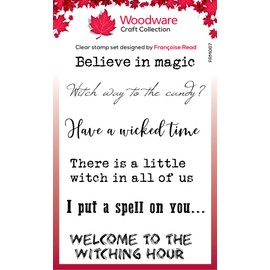 Woodware Clear Stamp Set-Spell Time, 3 x 4 in