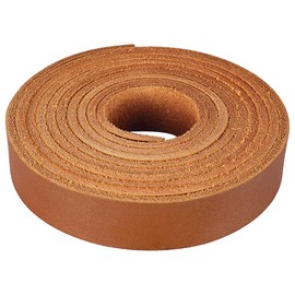 LolliBeads (TM) Genuine Leather Strap Leather Strip 3/4 Inch Wide and 72 Inches Long, Walnut Brown