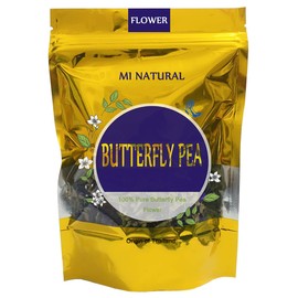 Pure Dried Butterfly Pea Flower Tea 100 % Premium Organic Butterfly Pea Tea 50g(1.76 Oz.) GMO Free Butterfly Pea Flowers For blue & purple Drinks, Food Coloring