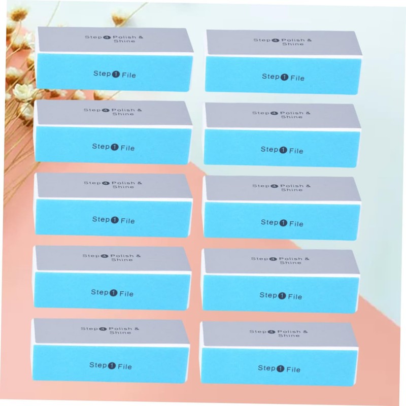 Mikinona 3sets Four-sided Nail Buffer Block Sanding File for Artwork