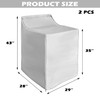 Royxen 2 Pack Washer and Dryer Covers Waterproof Two Zipper