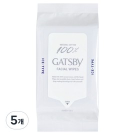 Gatsby Facial Cleansing Tissue Ice Type, 42 Sheets, 5 Pieces / 갸스비 훼이셜 세안티슈 아이스 타입, 42매입, 5개