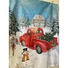Christmas Snowman Digital Cotton Print Fabric Panel