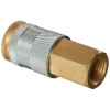 Amflo C90 Coupler, 1/4" HI FLO/HVLP, 1/4" FNPT, Brass Plated
