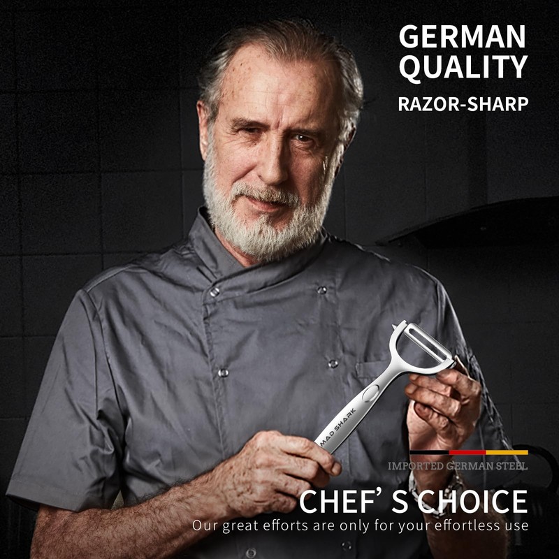 MAD SHARK Ultra Sharp Peeler for the Kitchen - 10
