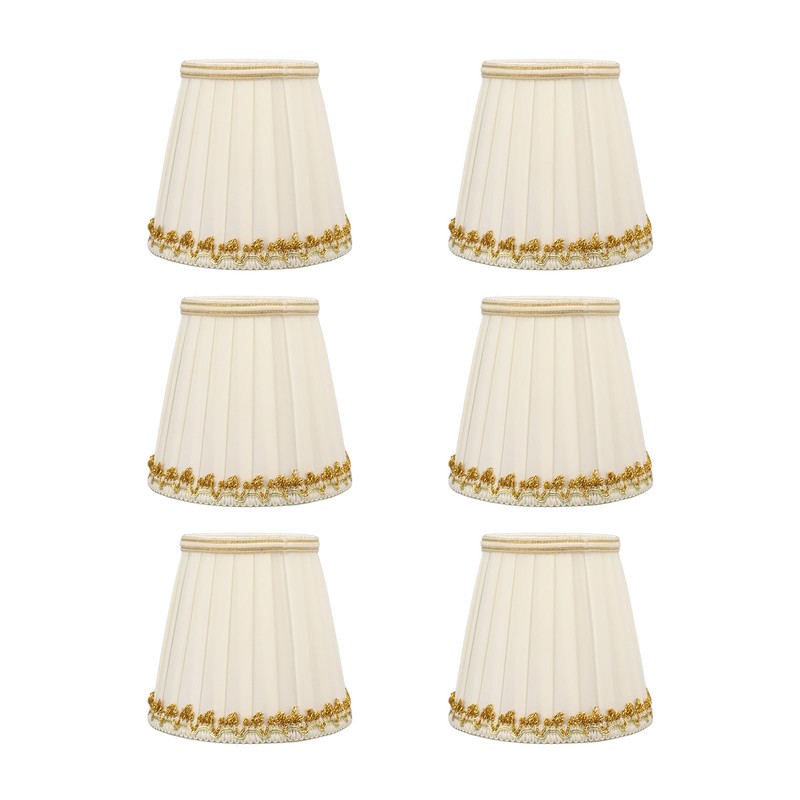 6Pcs Small Lamp Shades Safe Soft Easy Installation Modern Light