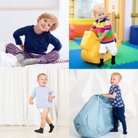 SkiBeaut Baby Boy Socks- Baby Grips 12 Pairs Kids Non Slip Skids Toddlers Boys Girls Socks with Grippers for 6-12 Months