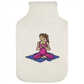 'Yoga Mat Pixel Art' Hot Water Bottle Cover (HW00033697)