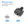 MECCANIXITY Circuit Overload Protector 8A AC125/250V DC32V Push Button Thermal