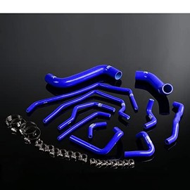 CROSSDESIGN Silicone Radiator Hose Blue Compatible with Subaru Impreza WRX STI GDA/GDB GGA/GGB EJ207 2002-2006