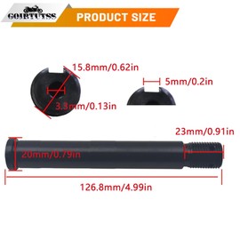Sprocket and Jackshaft Threaded Shaft fit for Coleman CT200U, CT200U-EX, BT200X Mini bike,for Baja MB200 Mini Bike