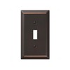 Amerelle 163TDB Century Wallplate, 1 Toggle, Aged Bronze
