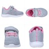 COODO - Zapatillas deportivas para niños y niñas, Negro/Rosado, 16