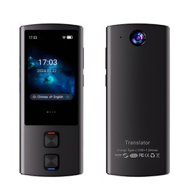 Gotrain Language Translator Device, Two-Way AI Voice Translator for Voice/Text/Offline/Photo Translation 138 Language Online with 3 Inch Touchscreen for Business Learning Travel(T17)