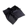 TrendsBlue Elegant Silk Feel Solid Color Satin Square Scarf, Black