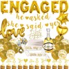 Gold Engagement Party Decorations Balloons - 42 Pcs Gold Engage