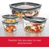 28-Piece Clear Food Storage Containers Snap Bases for Meal Prep