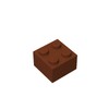 TTEHGB TOY Classic Bricks 2 x 2, 100 Large Stones, Compatible with Pieces 3004, Creative Play Set, 100% Compatible with All Major Stone Brands, Colours: Brown