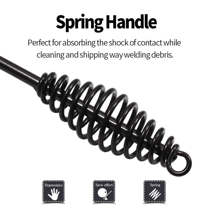 SPEEDWOX Welding Chipping Hammer and Brush 10-1/2 Inch Welding Hammer