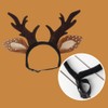 Hemobllo Dog Elk Reindeer Antler Headband for Christmas Dog Cat