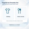 Adjustable Clear Plastic Drawer Dividers, Expandable Organizers for Clothing and