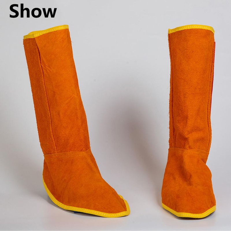 1 Pair Welder's Leather Sleeves Arm Guards Sleeve Protectors, Welding