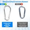 3.1 Inch Stainless Steel Spring Snap Hook, Stainless Steel Carabiner