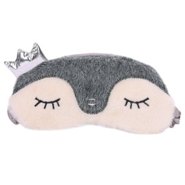 Eye Mask Sleeping Eye Mask Soft Breathable Blindfold Plush with Elastic Band Eye Patch Cute Cartoon Sleeping Mask 3D Fluffy Comfortable Night Mask for Adults Children