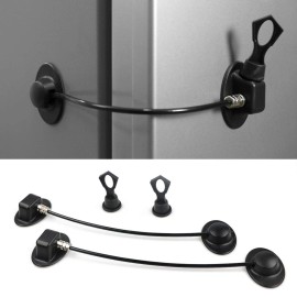 Bouti1583 2 Pack Refrigerator Lock with Magnetic, Child Safety Locks, Fridge Freezer Do...