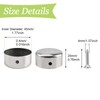 UFURMATE Handrail End Cap, 8PCS Stainless Steel Round Handrail End