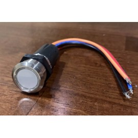 BlueWater 22MM Electronic Push Button LED Switch ON/OFF Marine