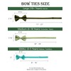 ZENXUS Pre-Tied Bow Ties, Formal Solid Tuxedo Bowties, 3 Sizes