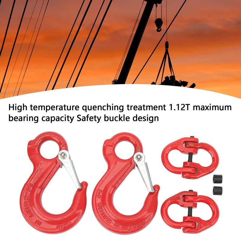 2 Set Slip Hook Eye Sling Heavy Duty 1.12T Bearing