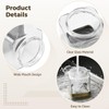 DORMIYA 3 Pcs Glass Storage Jars with Lids, Kitchen Canister