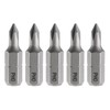 HARFINGTON 5pcs PH0 Phillips Screwdriver Bit 1/4" Hex Shank 25mm/1"