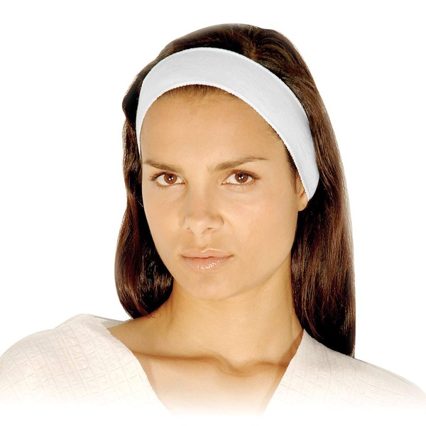 Disposable Headbands - APPEARUS Stretch Cotton Cloth Spa Facial Headband (480 Count/AH1051x10)
