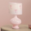 Lambs & Ivy Coquette Floral Aesthetic Pink Bows Lamp with