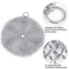 Sunicon 304 Stainless Steel Chainmail Scrubber, 7.09“Rust Proof Round Clean
