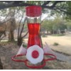 Style Selections- Glass Hummingbird Feeder, 12oz, 4 Stations w/Bee Guard