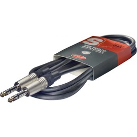Stagg SAC3PS DL S-Series Deluxe Jack Male to Jack Male Audio Cable - 10ft.