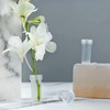 WANDIC 100 Pcs Clear Floral Tube Plastic Flower Vials with